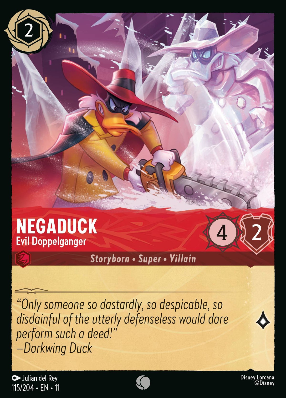 Negaduck - Evil Doppelganger | Winterspell | 115/204 | Cold Foil