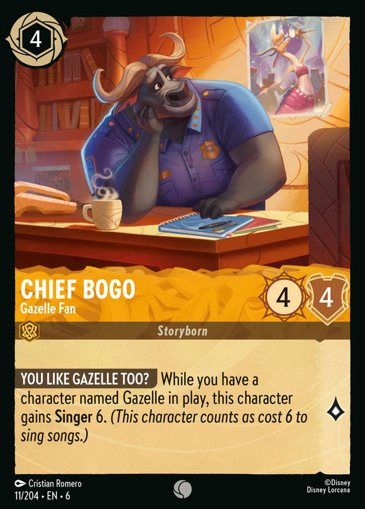 Chief Bogo - Gazelle Fan | Azurite Sea | 11/204 | Normal