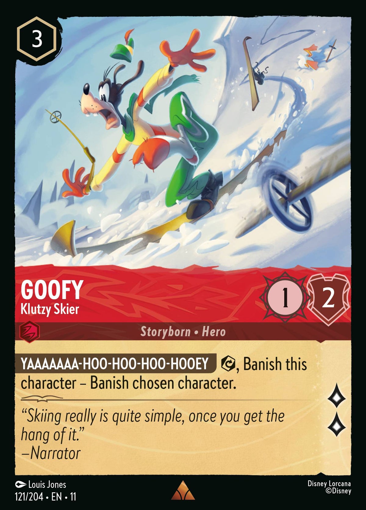 Goofy - Klutzy Skier | Winterspell | 121/204 | Normal