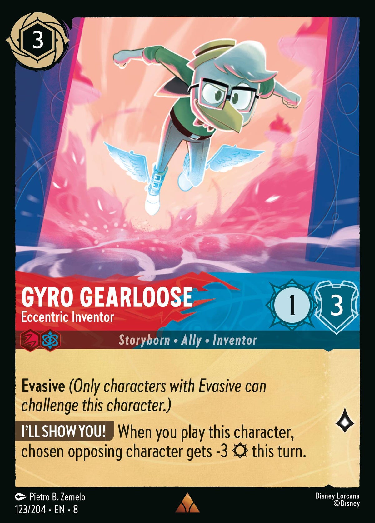 Gyro Gearloose - Eccentric Inventor | Reign of Jafar | 123/204 | Normal