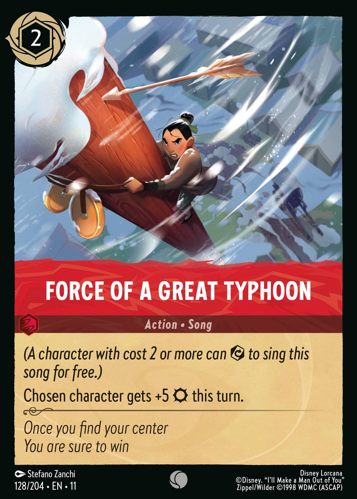 Force of a Great Typhoon | Winterspell | 128/204 | Normal