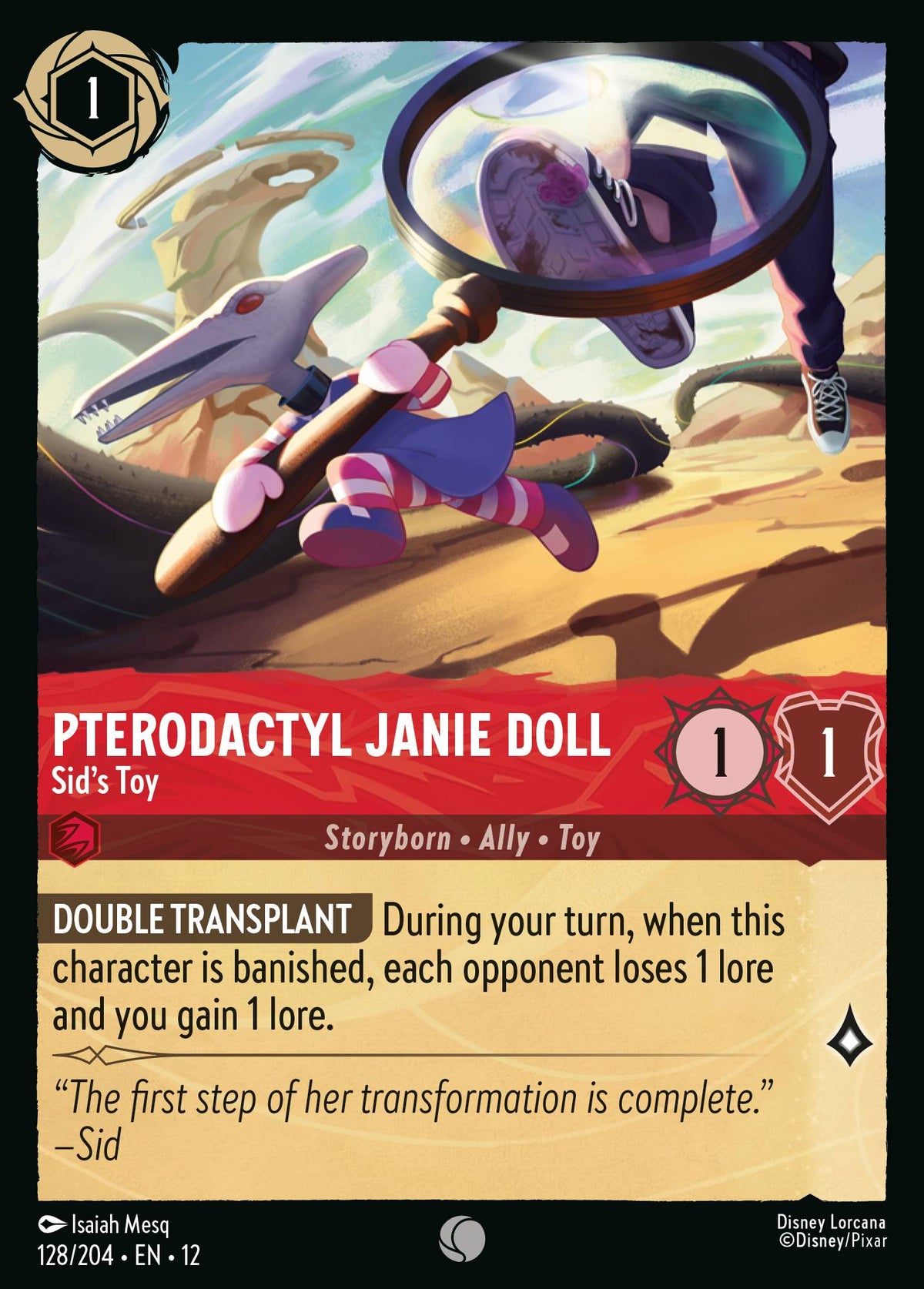 Pterodactyl Janie Doll - Sid's Toy | Wilds Unknown | 128/204 | Normal