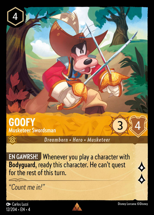Goofy - Musketeer Swordsman | Ursula's Return | 12/204 | Normal