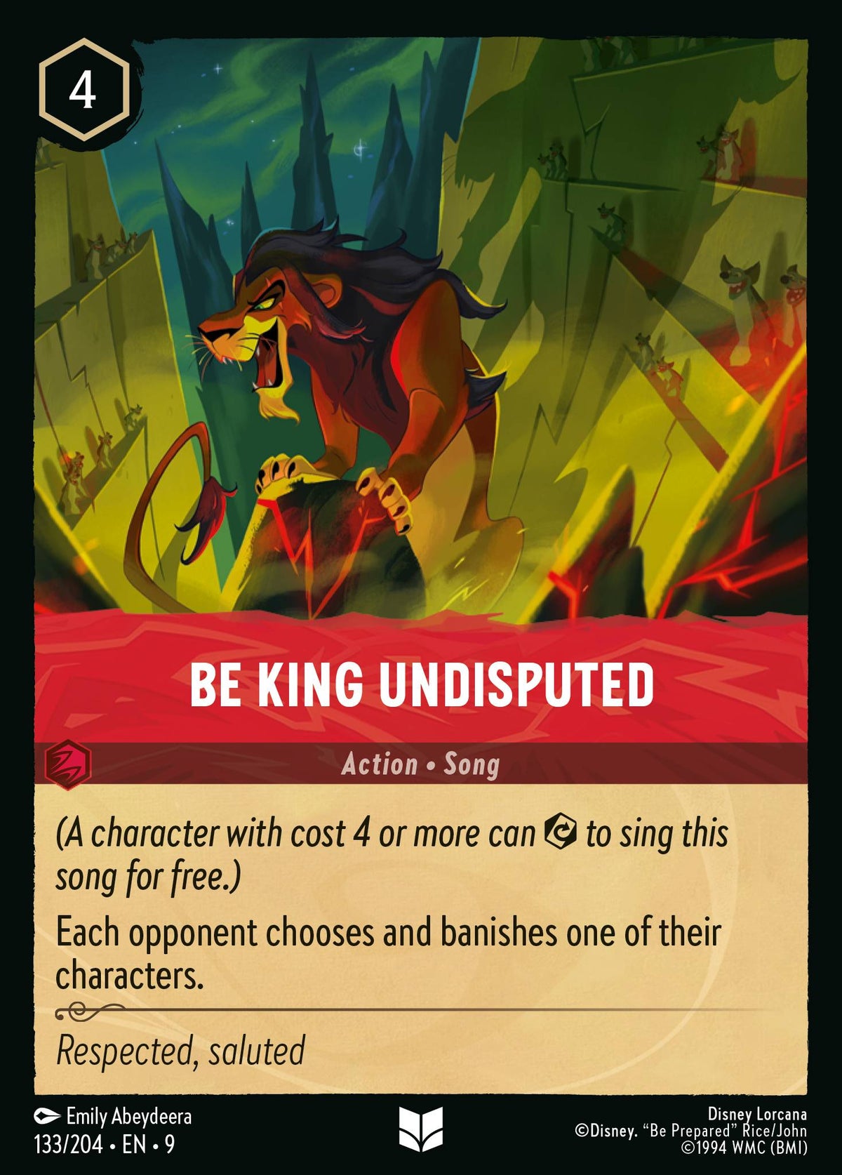Be King Undisputed | Fabled | 133/204 | Normal