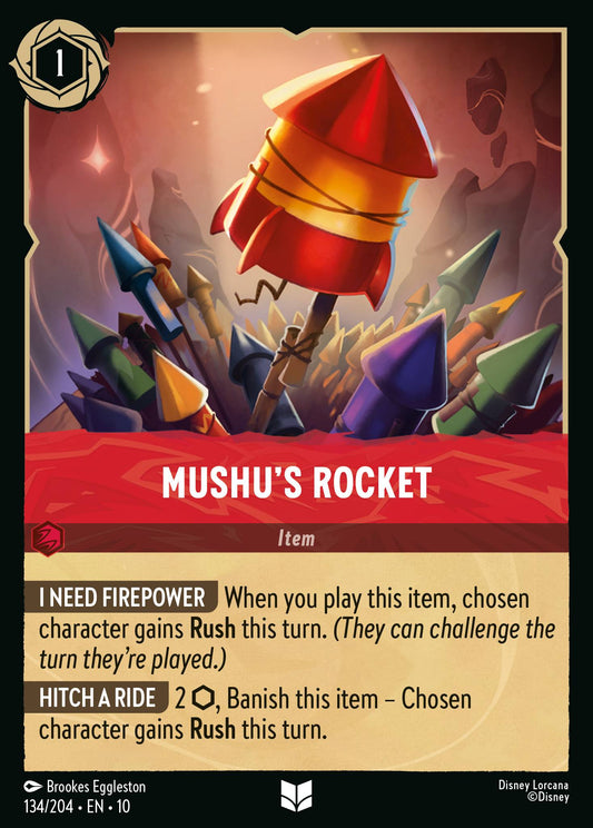 Mushu's Rocket | Whispers in the Well | 134/204 | Cold Foil