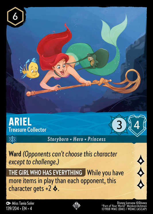 Ariel - Treasure Collector | Ursula's Return | 139/204 | Normal