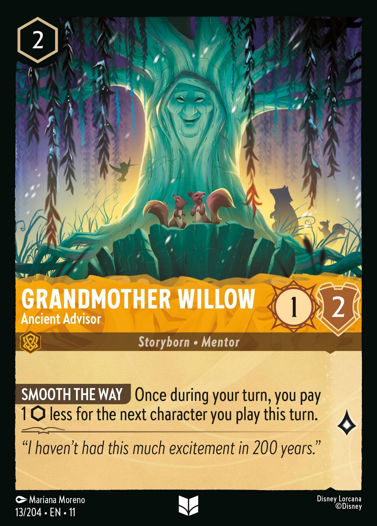 Grandmother Willow - Ancient Advisor | Winterspell | 13/204 | Cold Foil