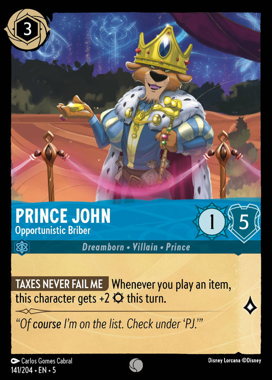 Prince John - Opportunistic Briber | Shimmering Skies | 141/204 | Normal