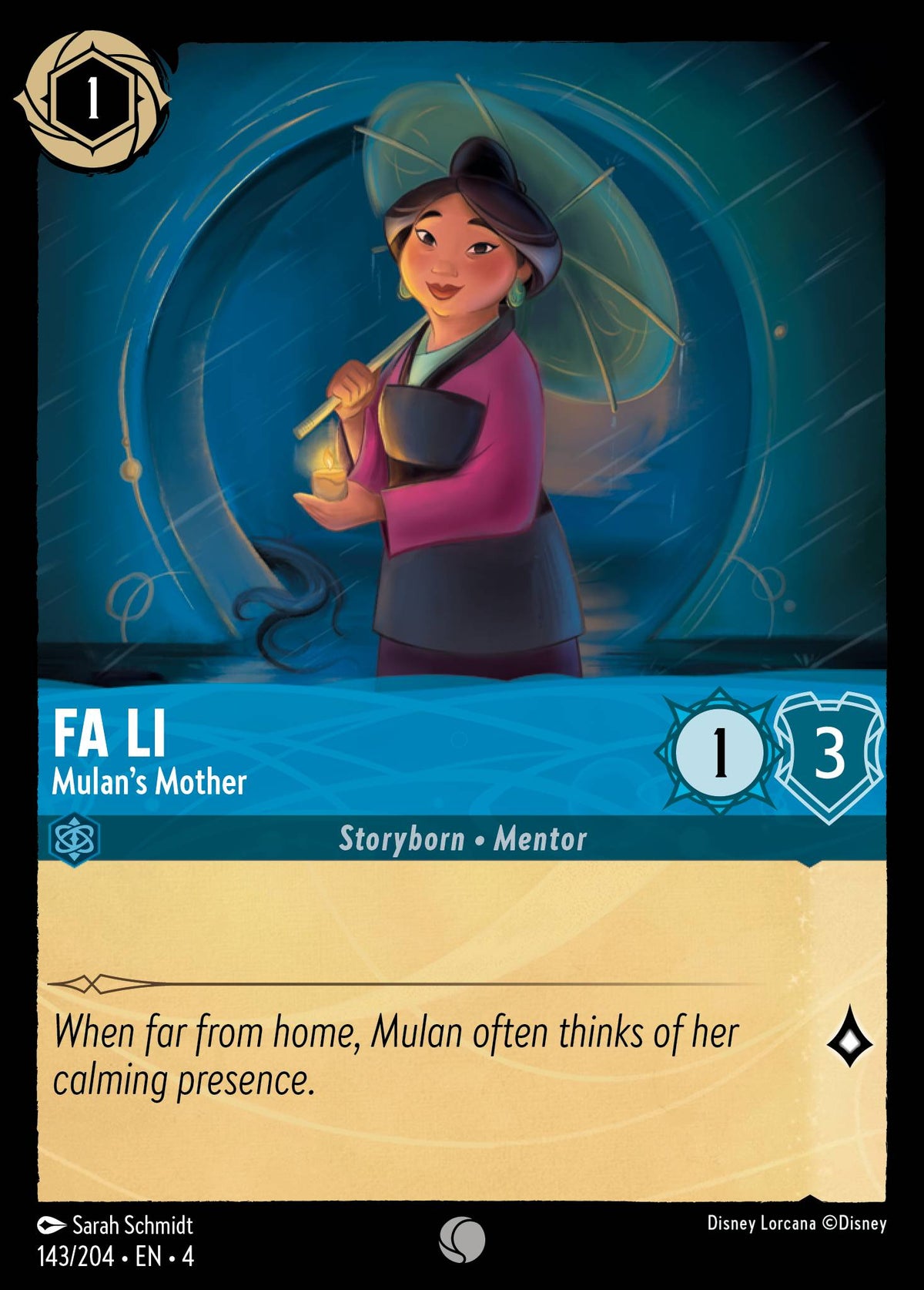 Fa Li - Mulan's Mother | Ursula's Return | 143/204 | Normal