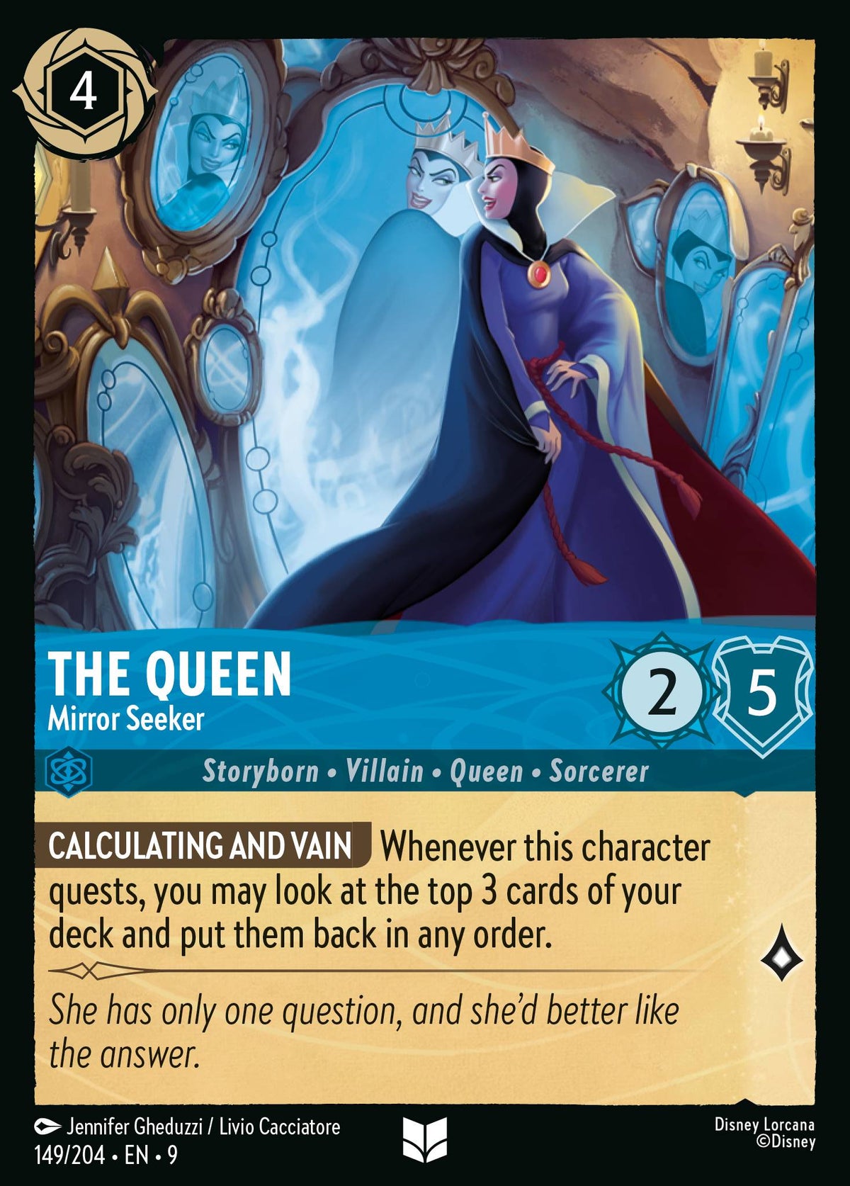 The Queen - Mirror Seeker | Fabled | 149/204 | Cold Foil