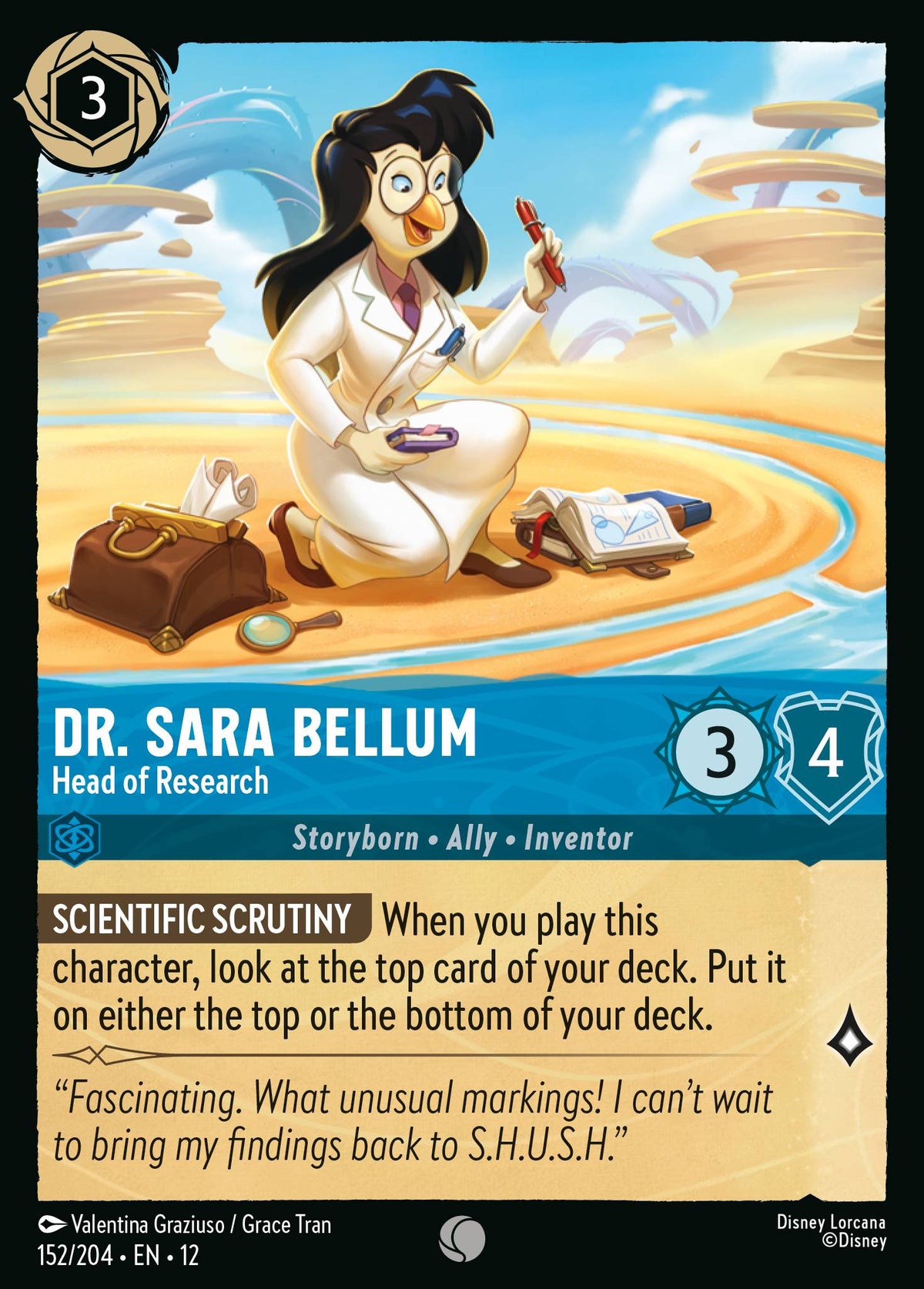 Dr. Sara Bellum - Head of Research | Wilds Unknown | 152/204 | Normal