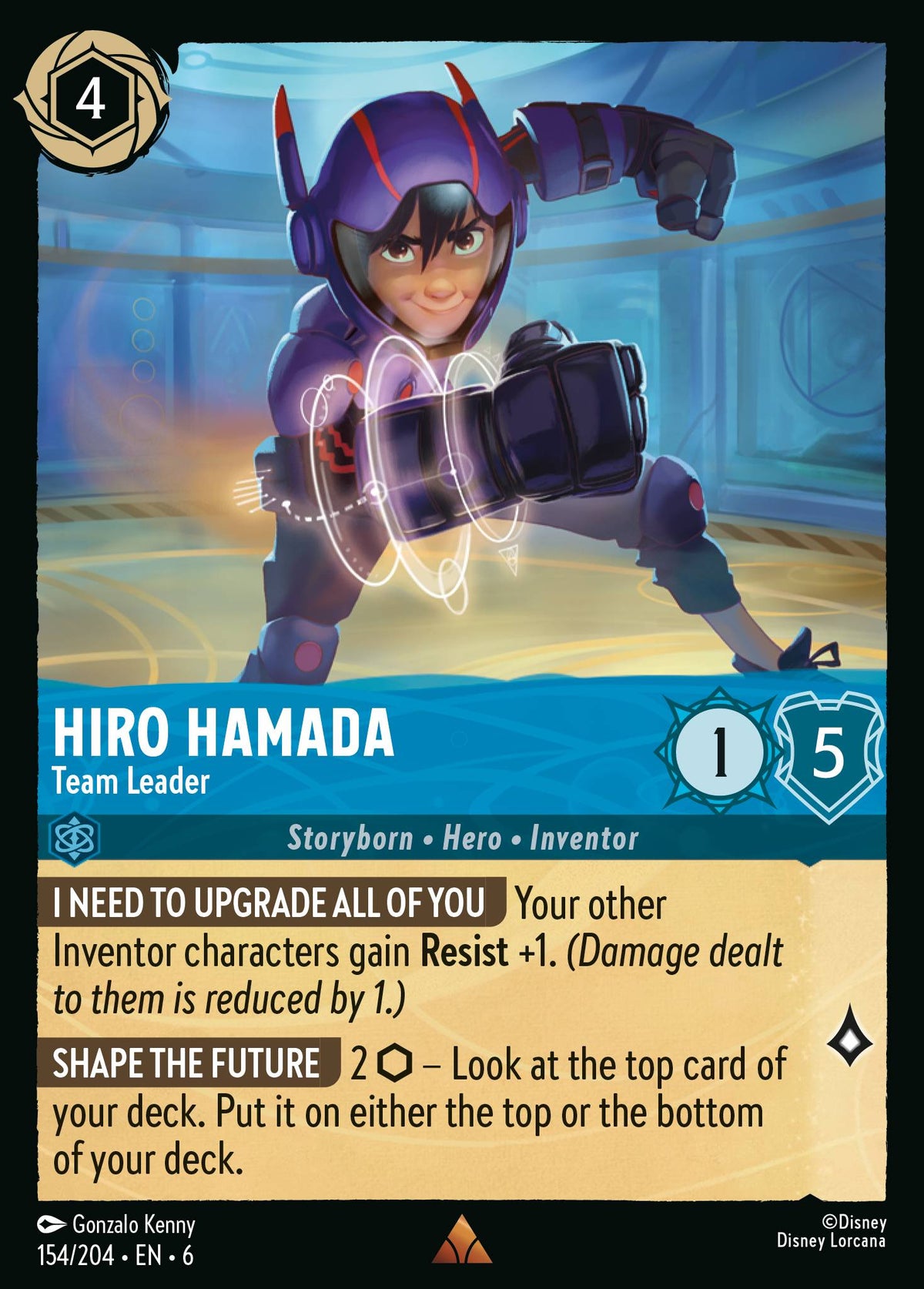 Hiro Hamada - Team Leader | Azurite Sea | 154/204 | Normal