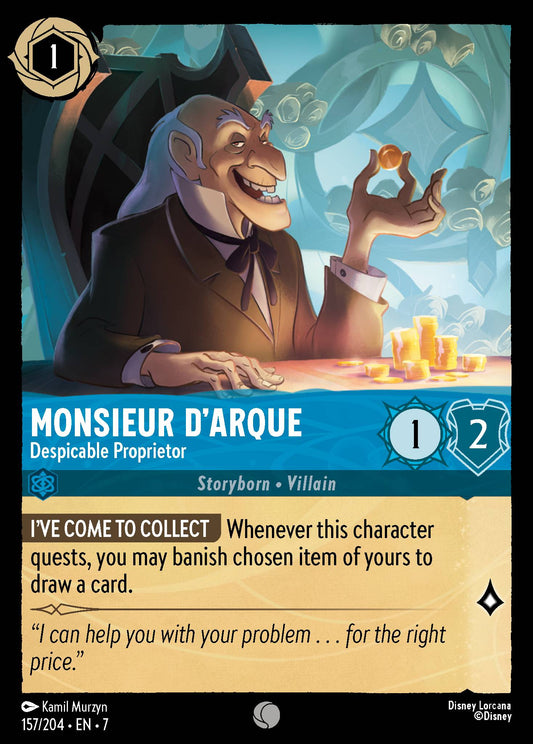 Monsieur D'Arque - Despicable Proprietor | Archazia's Island | 157/204 | Normal