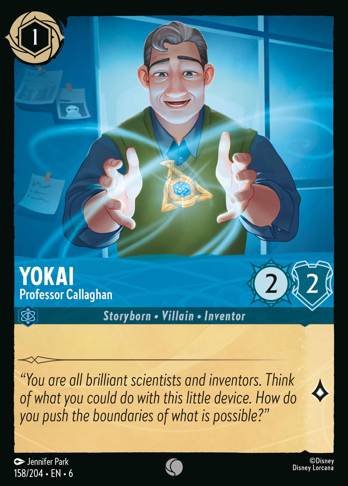 Yokai - Professor Callaghan | Azurite Sea | 158/204 | Normal