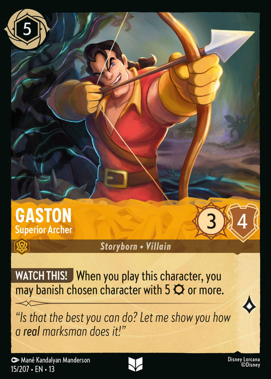 Gaston - Superior Archer | Attack of the Vine! | 15/207 | Cold Foil