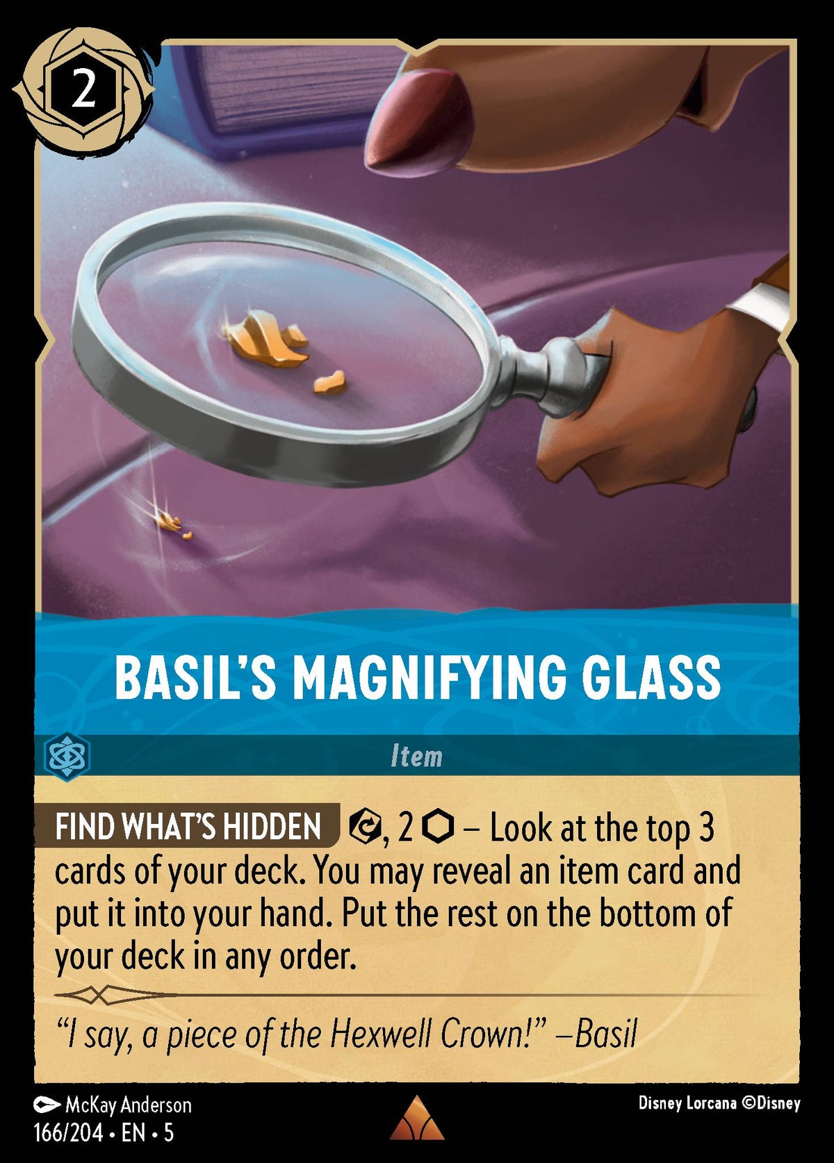 Basil's Magnifying Glass | Shimmering Skies | 166/204 | Normal