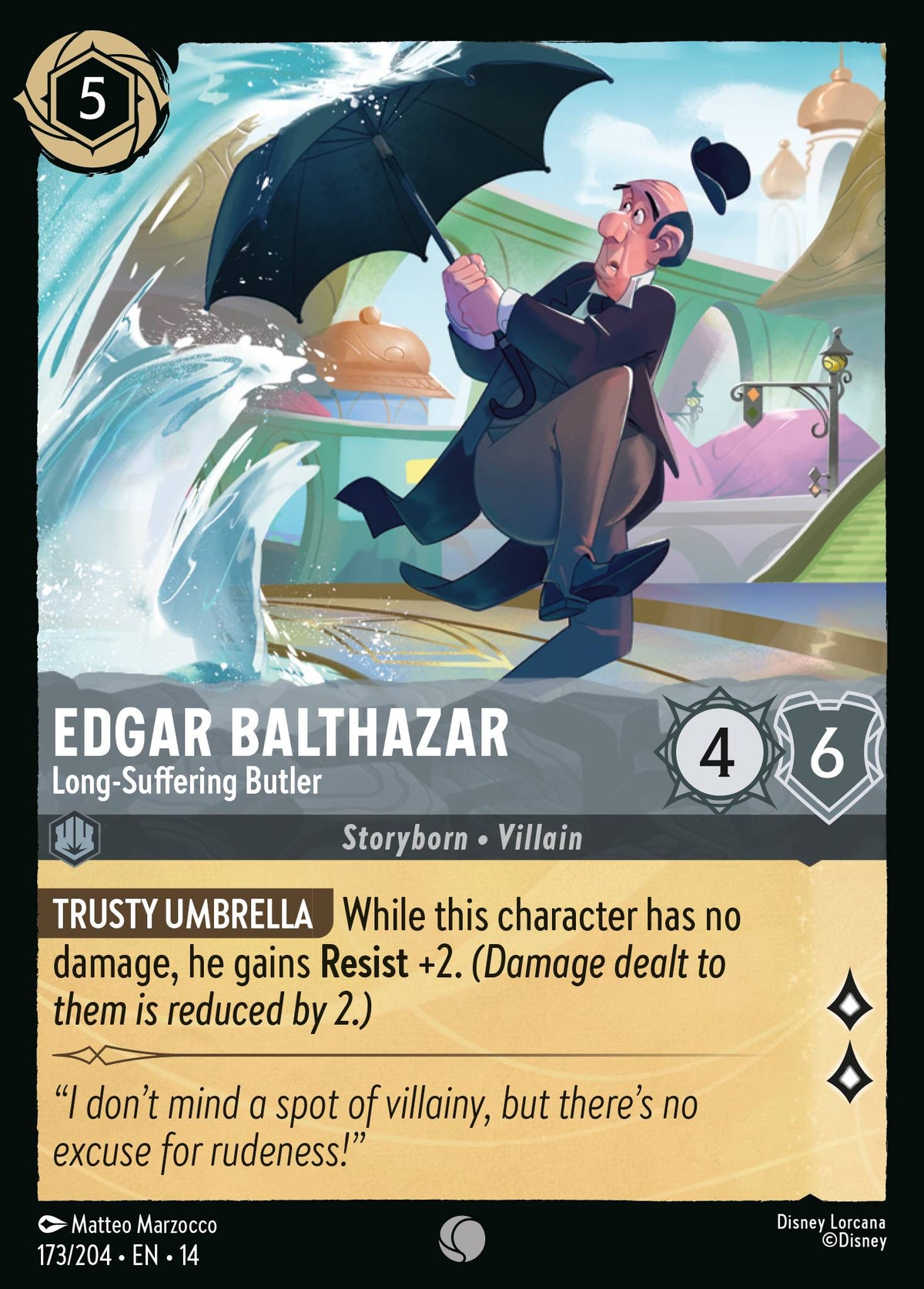 Edgar Balthazar - Long-Suffering Butler | Hyperia City | 173/204 | Cold Foil