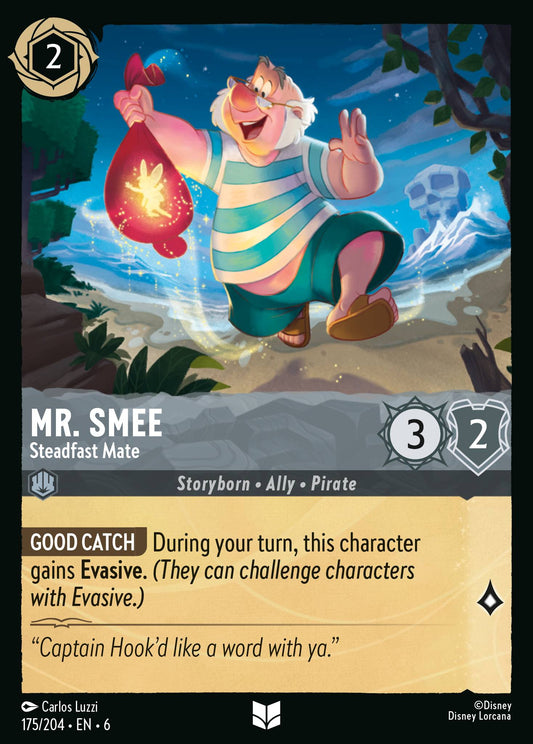 Mr. Smee - Steadfast Mate | Azurite Sea | 175/204 | Normal