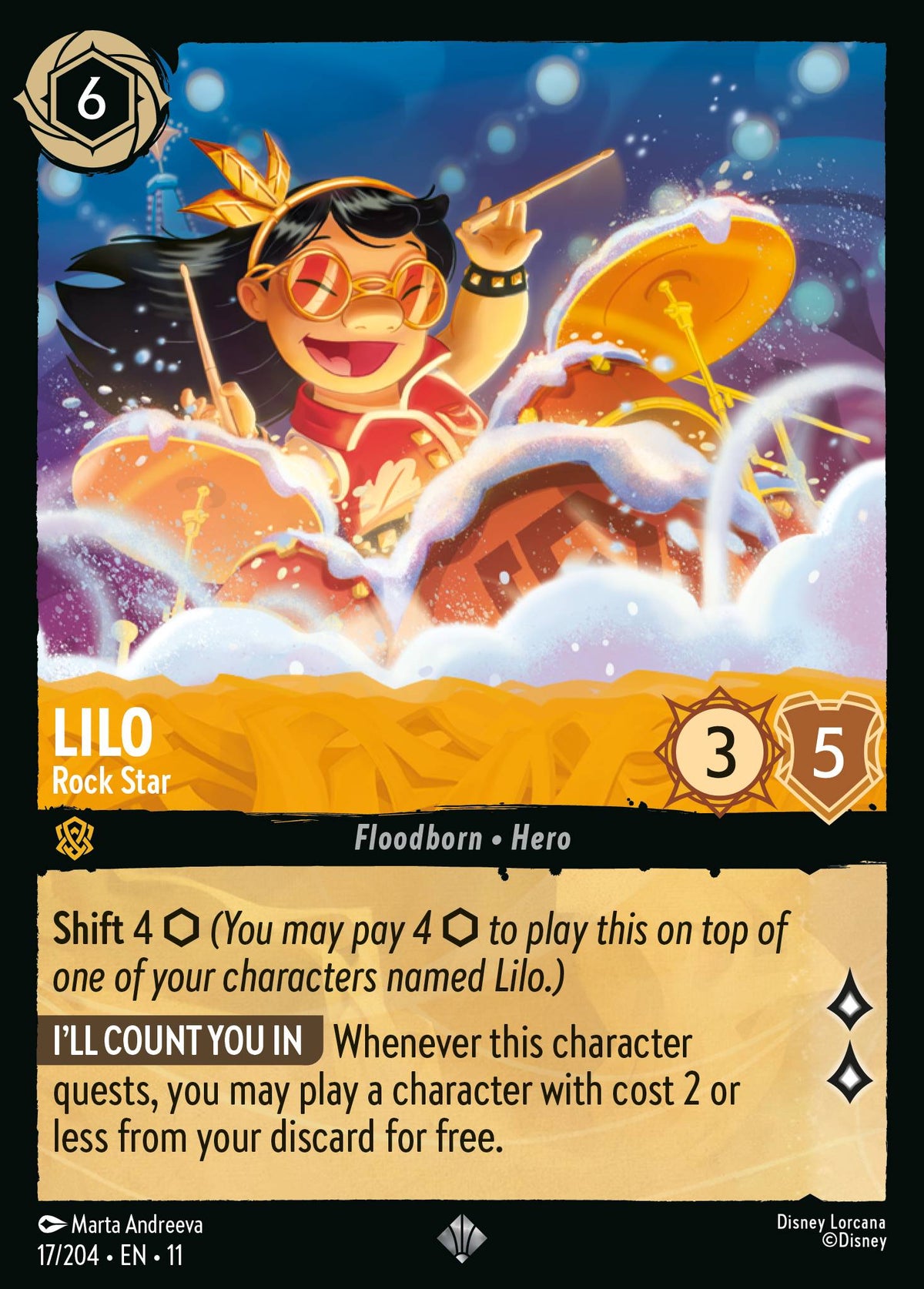 Lilo - Rock Star | Winterspell | 17/204 | Normal