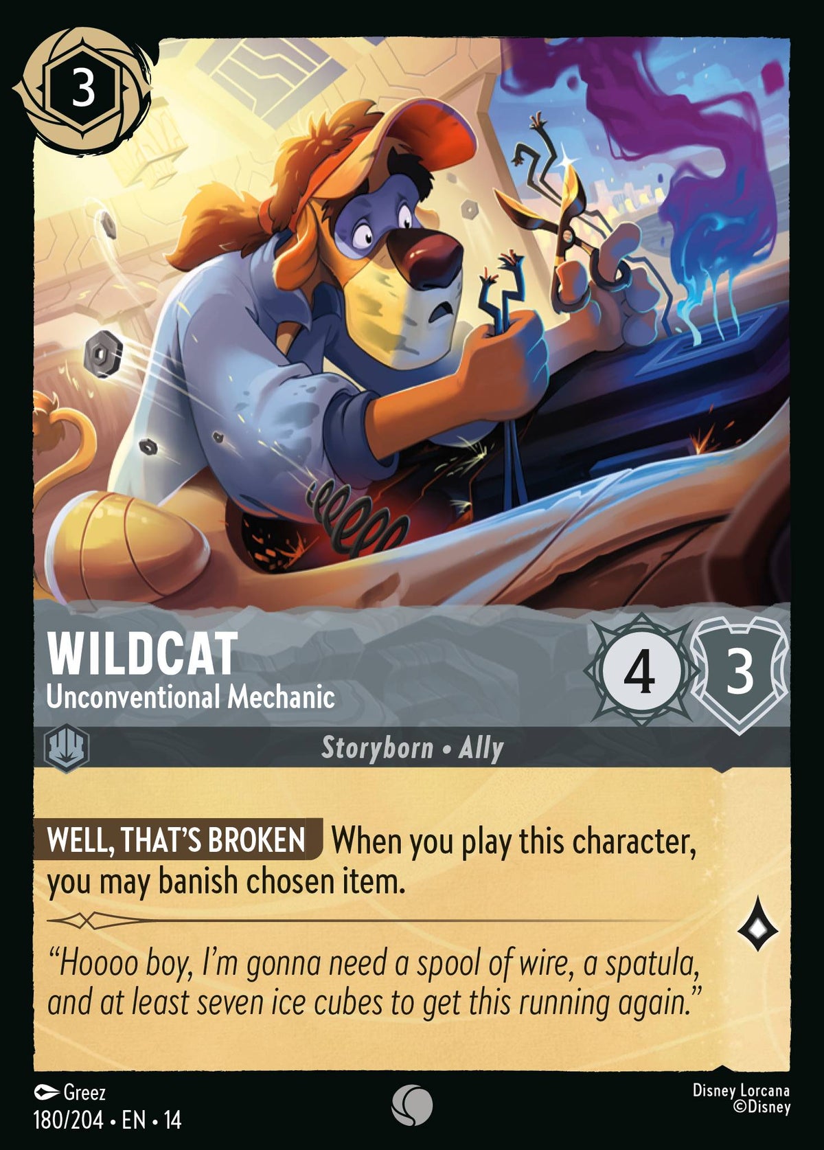 Wildcat - Unconventional Mechanic | Hyperia City | 180/204 | Normal