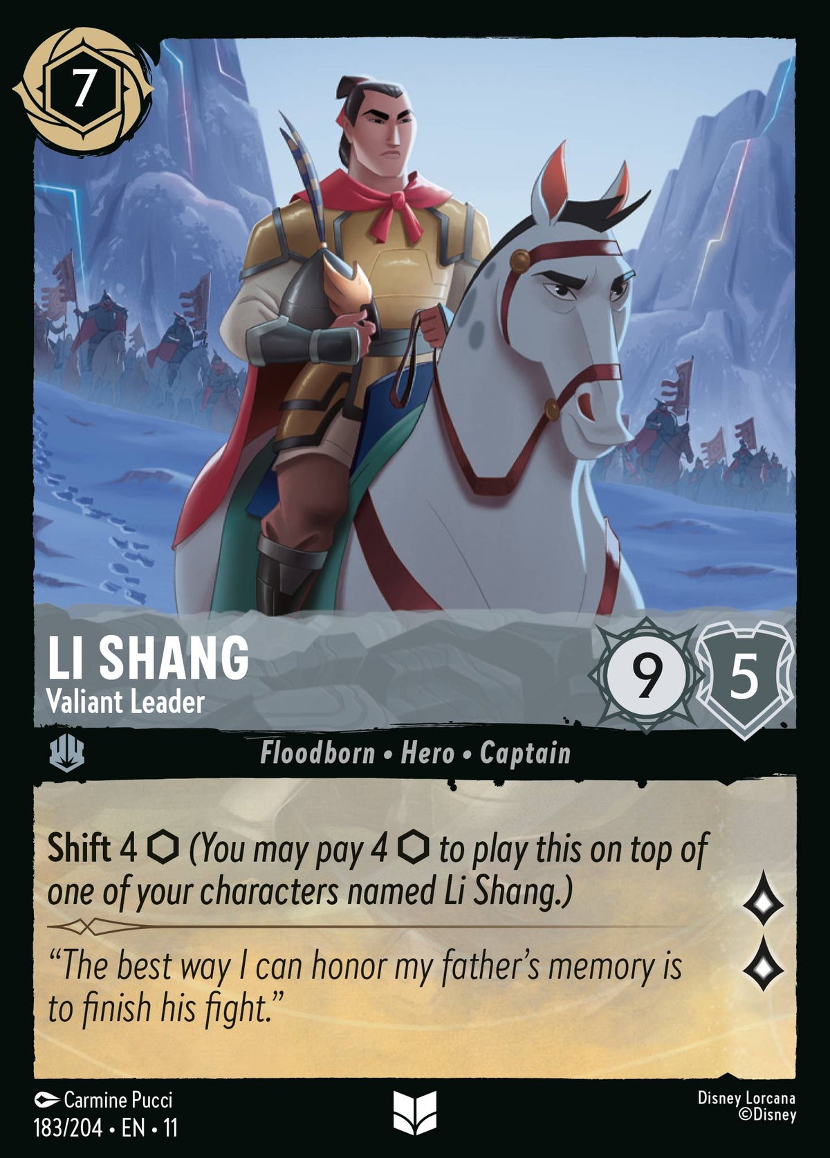 Li Shang - Valiant Leader | Winterspell | 183/204 | Normal