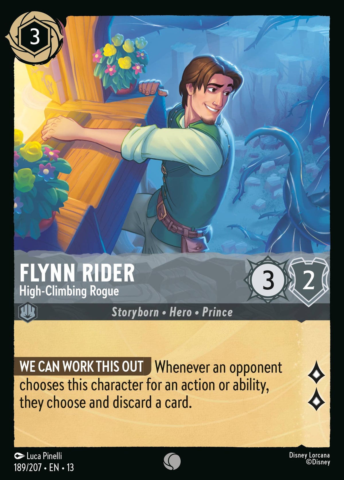 Flynn Rider - High-Climbing Rogue | Attack of the Vine! | 189/207 | Cold Foil