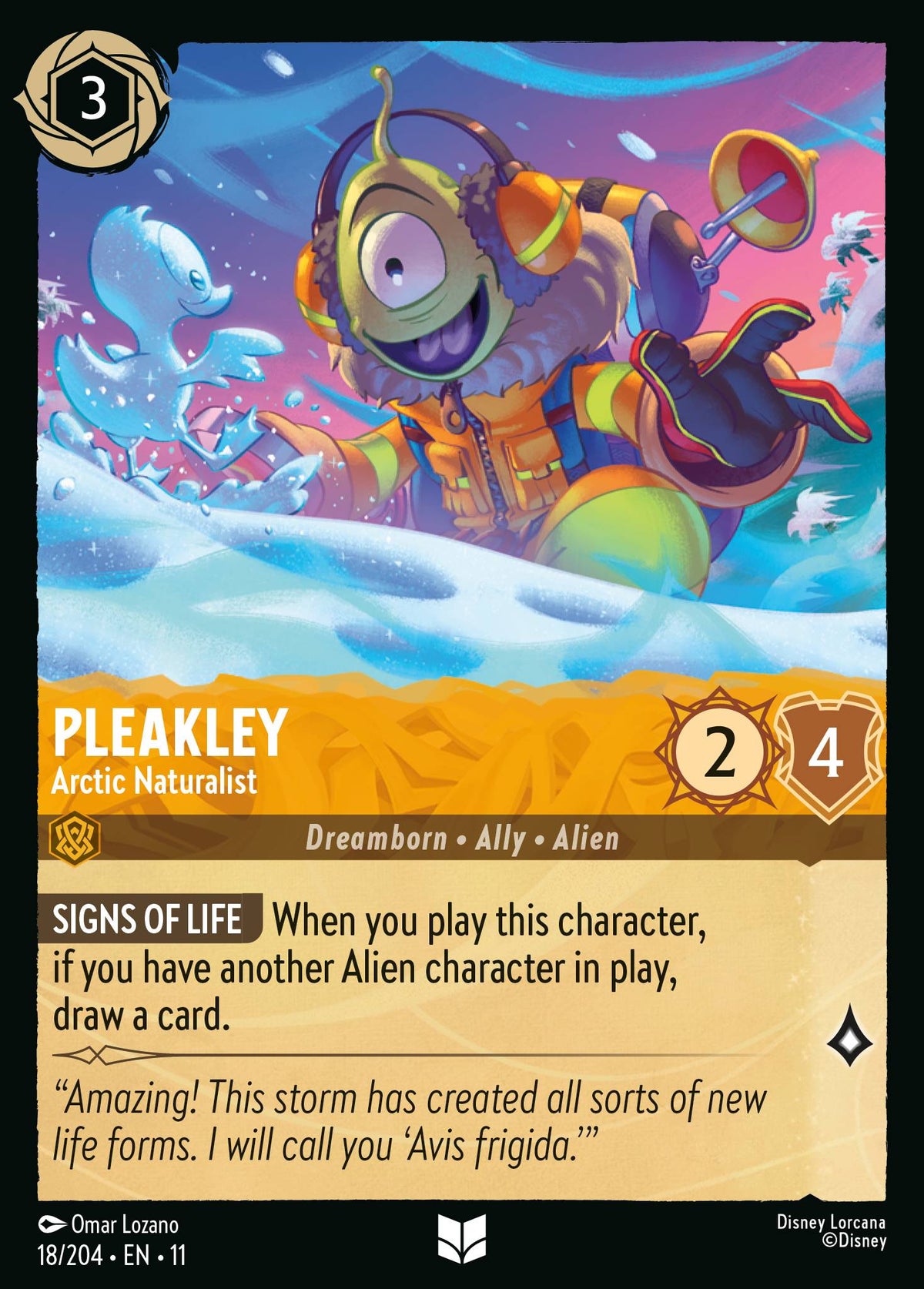 Pleakley - Arctic Naturalist | Winterspell | 18/204 | Normal