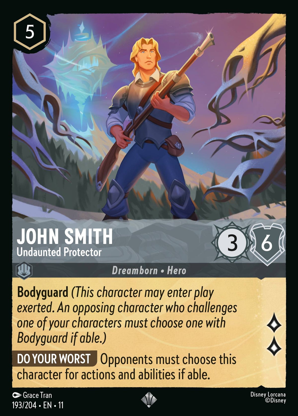 John Smith - Undaunted Protector | Winterspell | 193/204 | Normal
