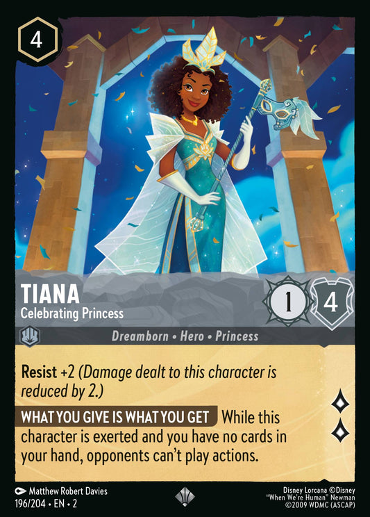Tiana - Celebrating Princess | Rise of the Floodborn | 196/204 | Cold Foil