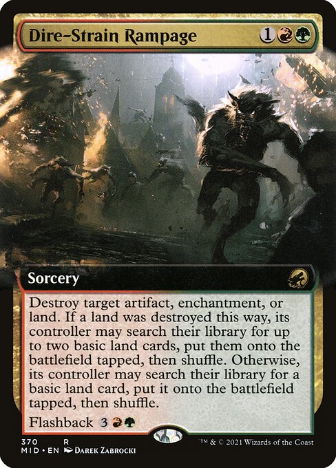 Dire-Strain Rampage - Innistrad: Midnight Hunt #370