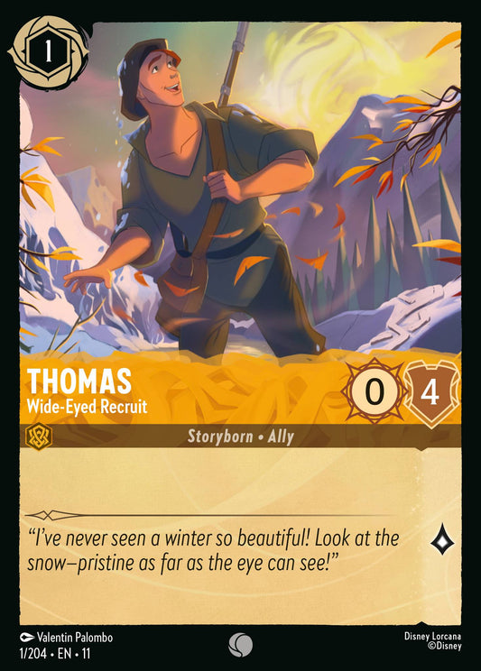 Thomas - Wide-Eyed Recruit | Winterspell | 1/204 | Cold Foil