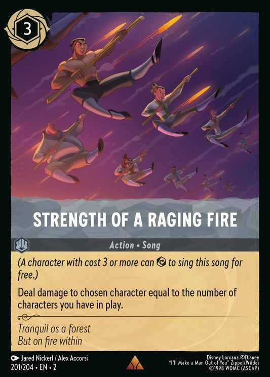 Strength of a Raging Fire | Rise of the Floodborn | 201/204 | Cold Foil