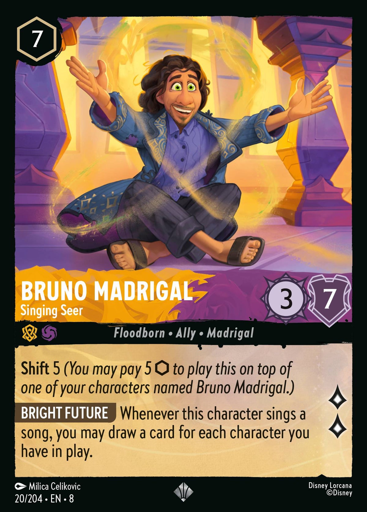 Bruno Madrigal - Singing Seer | Reign of Jafar | 20/204 | Normal