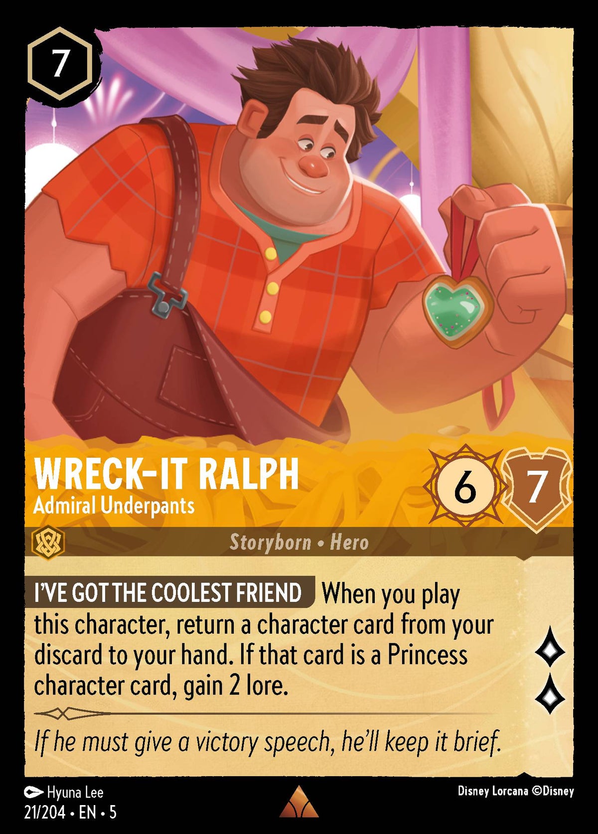 Wreck-It Ralph - Admiral Underpants | Shimmering Skies | 21/204 | Normal