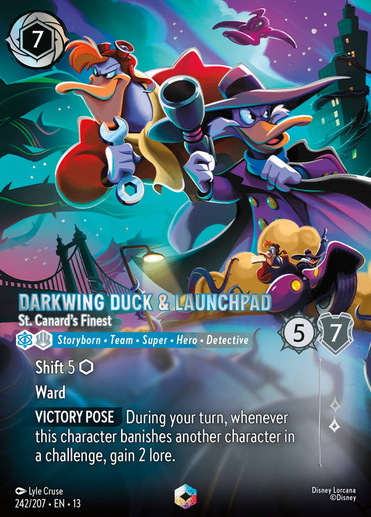 Darkwing Duck & Launchpad - St. Canard's Finest | Attack of the Vine! | 242/207 | Holofoil