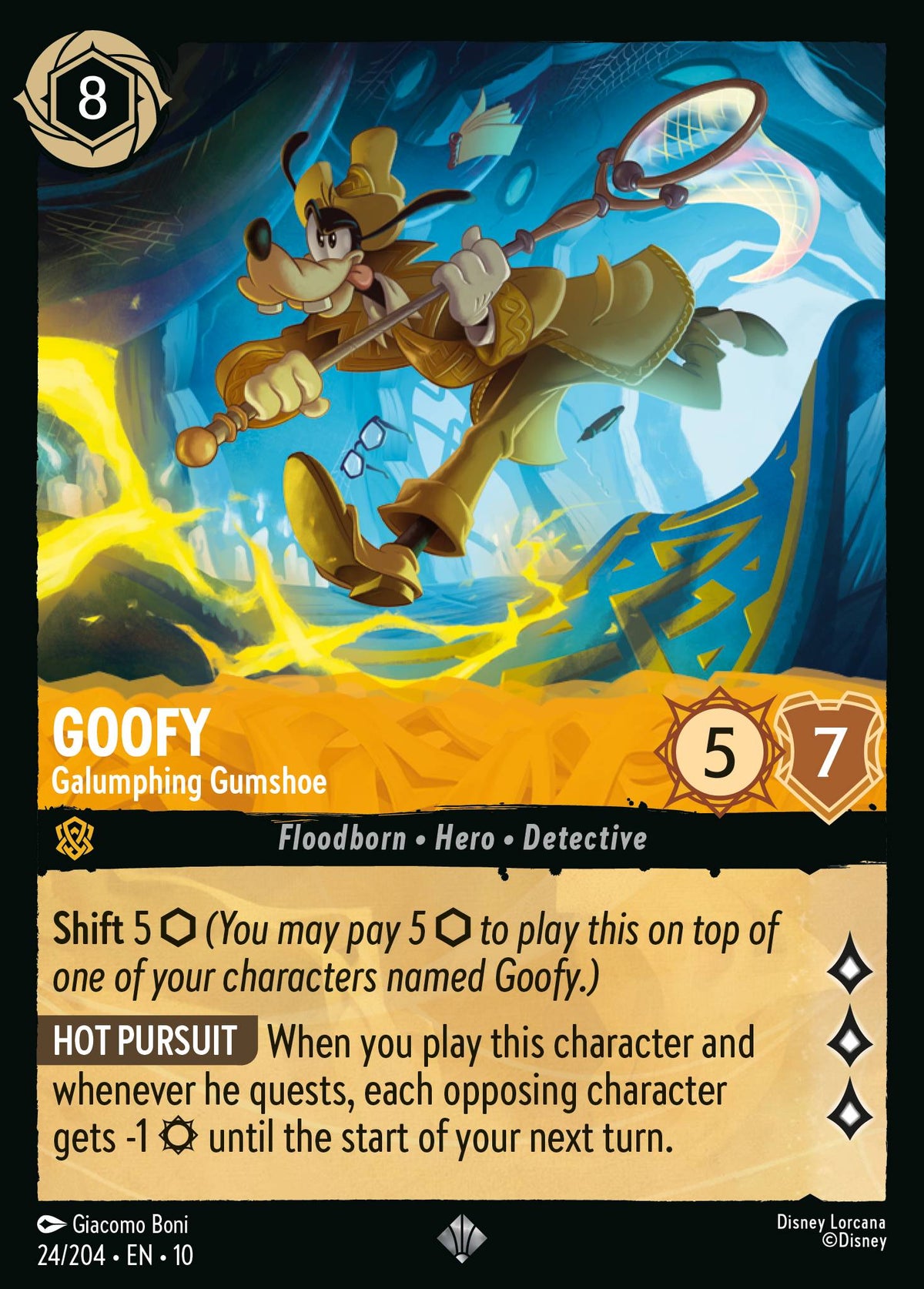 Goofy - Galumphing Gumshoe | Whispers in the Well | 24/204 | Normal