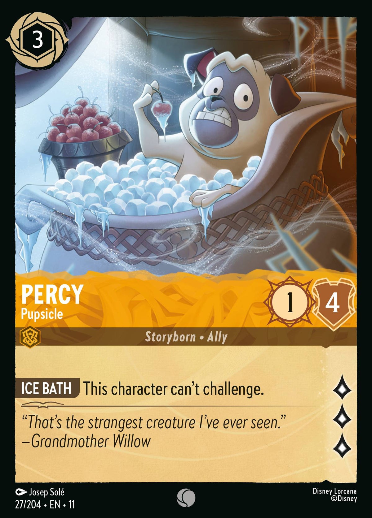 Percy - Pupsicle | Winterspell | 27/204 | Normal