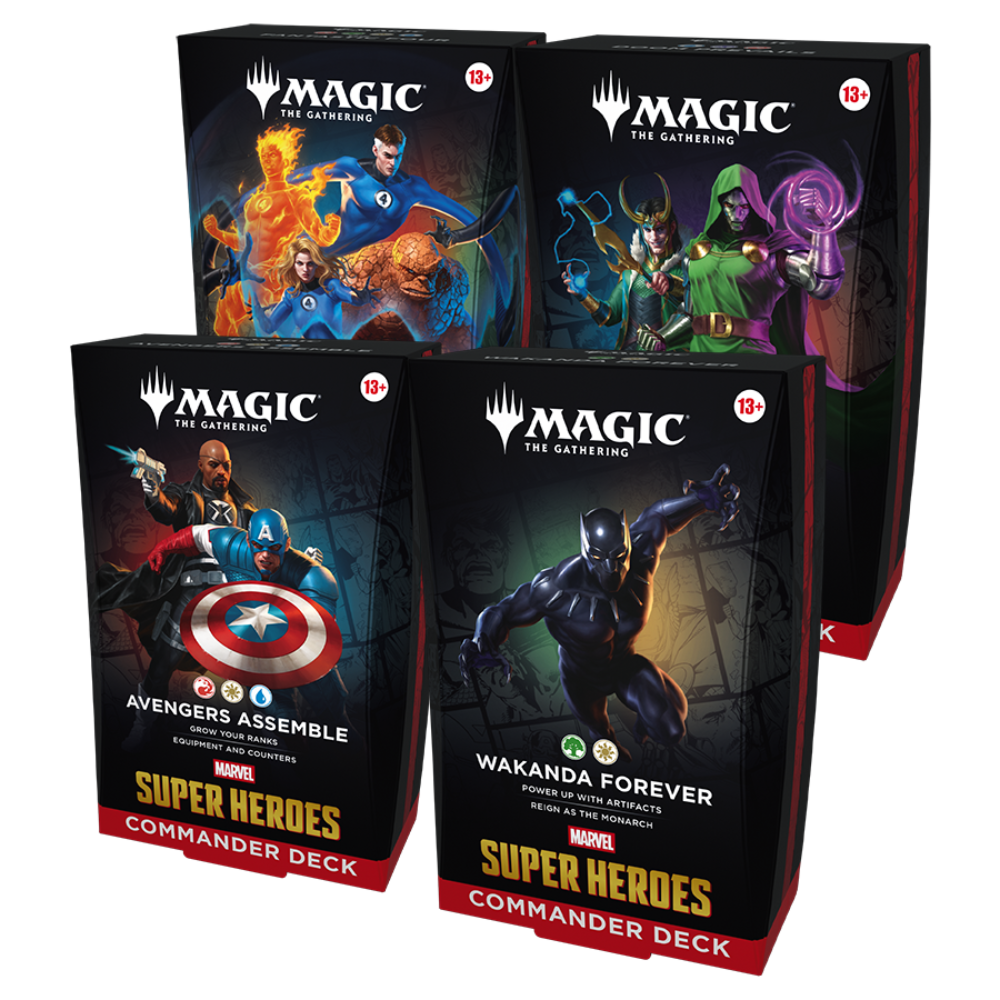 COMMANDER MARVEL DISPLAY (4 PIEZAS)
