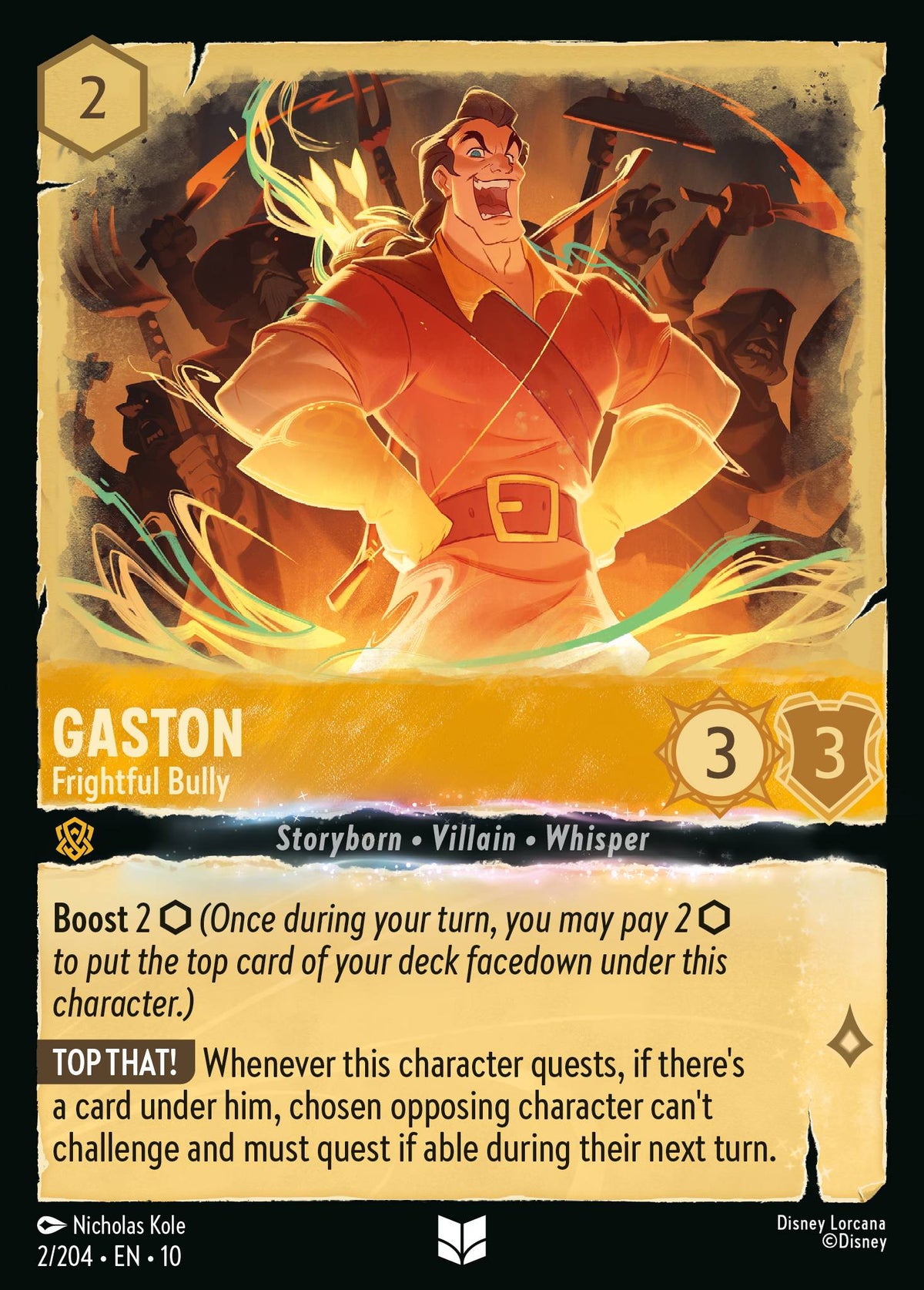 Gaston - Frightful Bully | Whispers in the Well | 2/204 | Normal