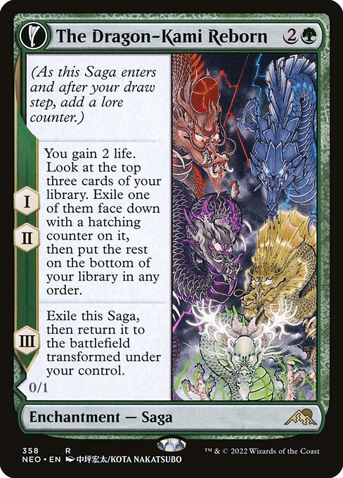 The Dragon-Kami Reborn // Dragon-Kami's Egg - Kamigawa: Neon Dynasty #358