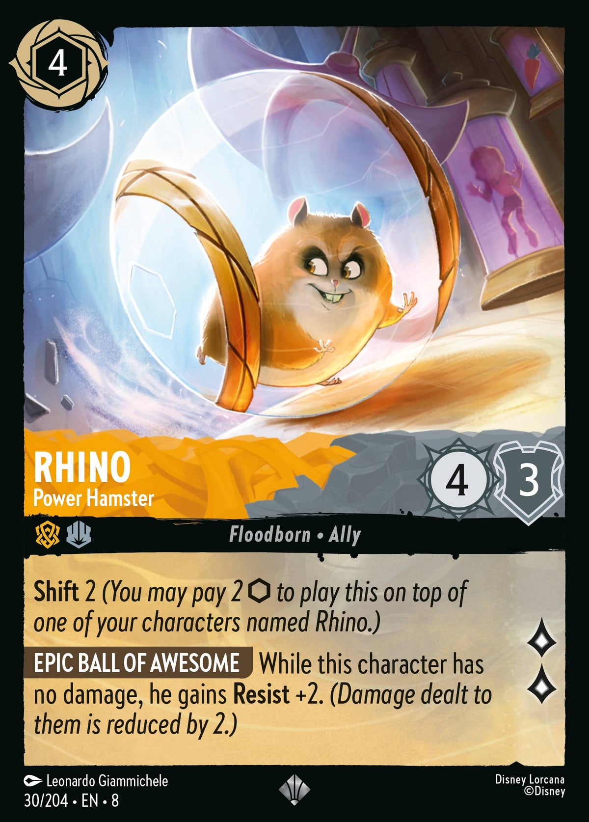 Rhino - Power Hamster | Reign of Jafar | 30/204 | Normal