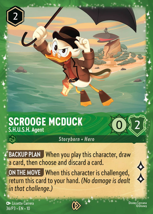 Scrooge McDuck - S.H.U.S.H. Agent | Disney Lorcana Promo Cards | 36 | Holofoil