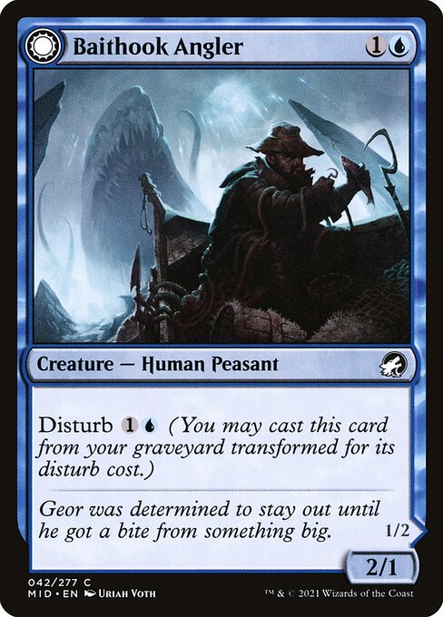 Baithook Angler // Hook-Haunt Drifter - Innistrad: Midnight Hunt #42