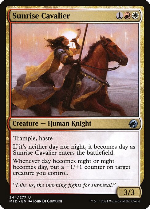 Sunrise Cavalier - Innistrad: Midnight Hunt #244