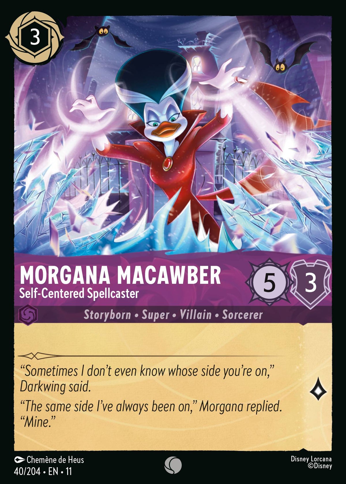 Morgana Macawber - Self-Centered Spellcaster | Winterspell | 40/204 | Normal