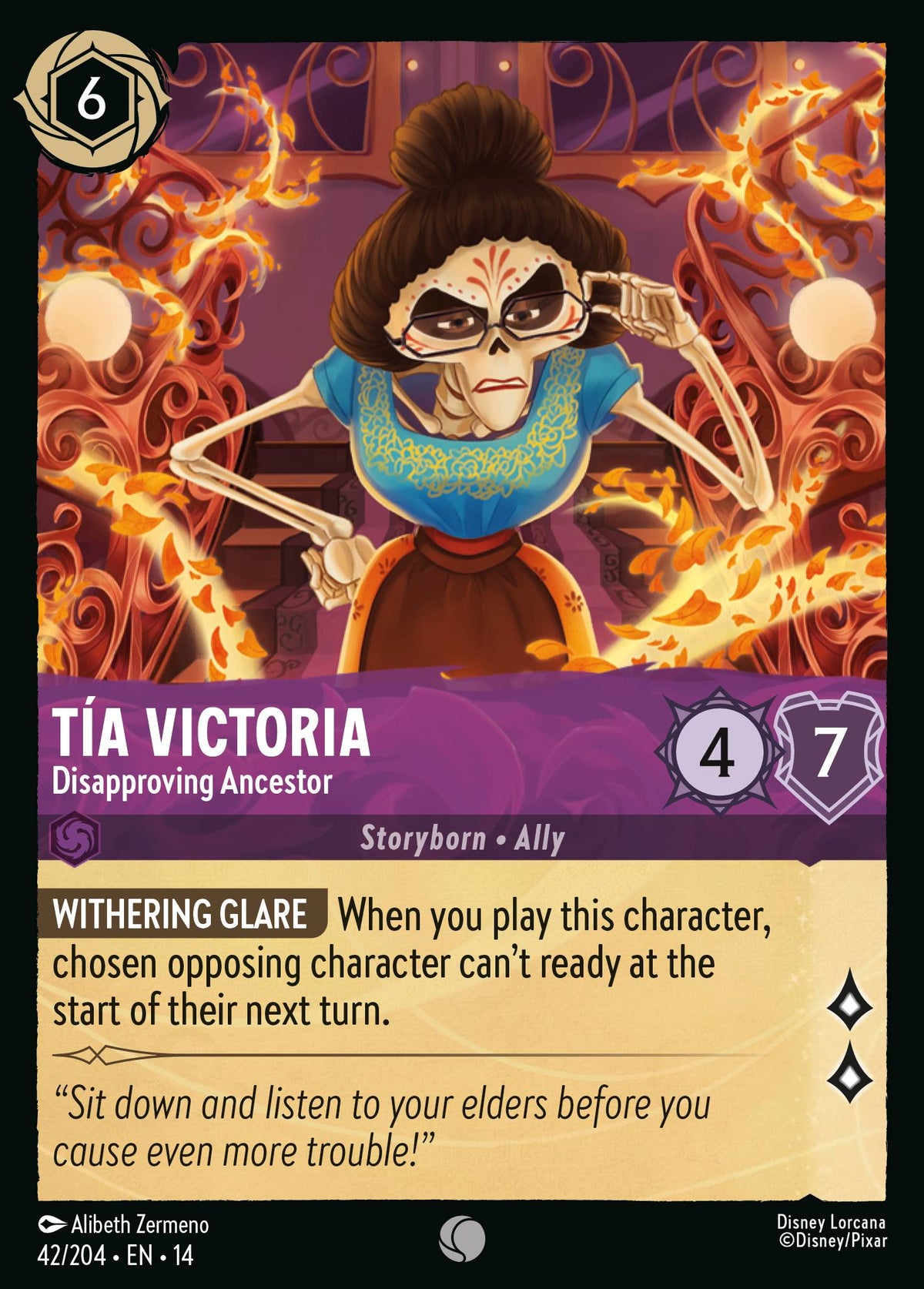 Tia Victoria - Disapproving Ancestor | Hyperia City | 42/204 | Normal