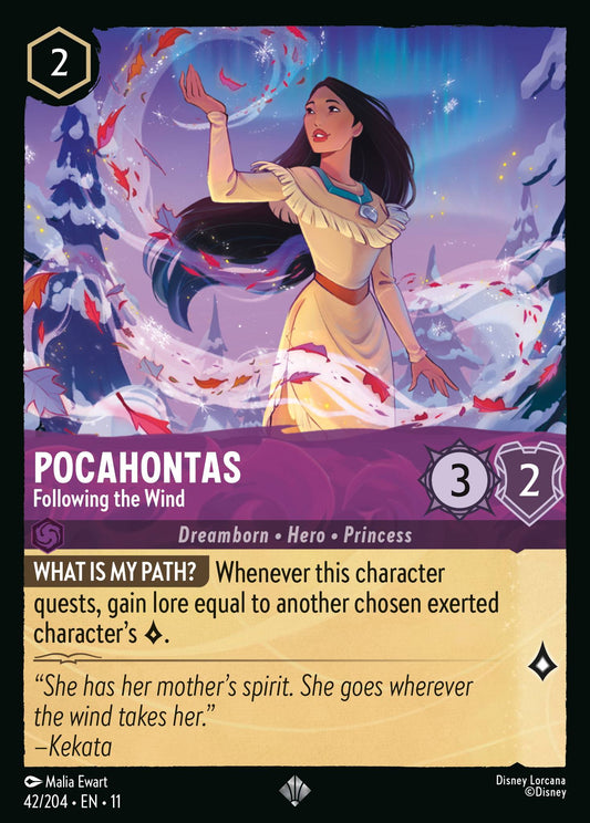 Pocahontas - Following the Wind | Winterspell | 42/204 | Cold Foil