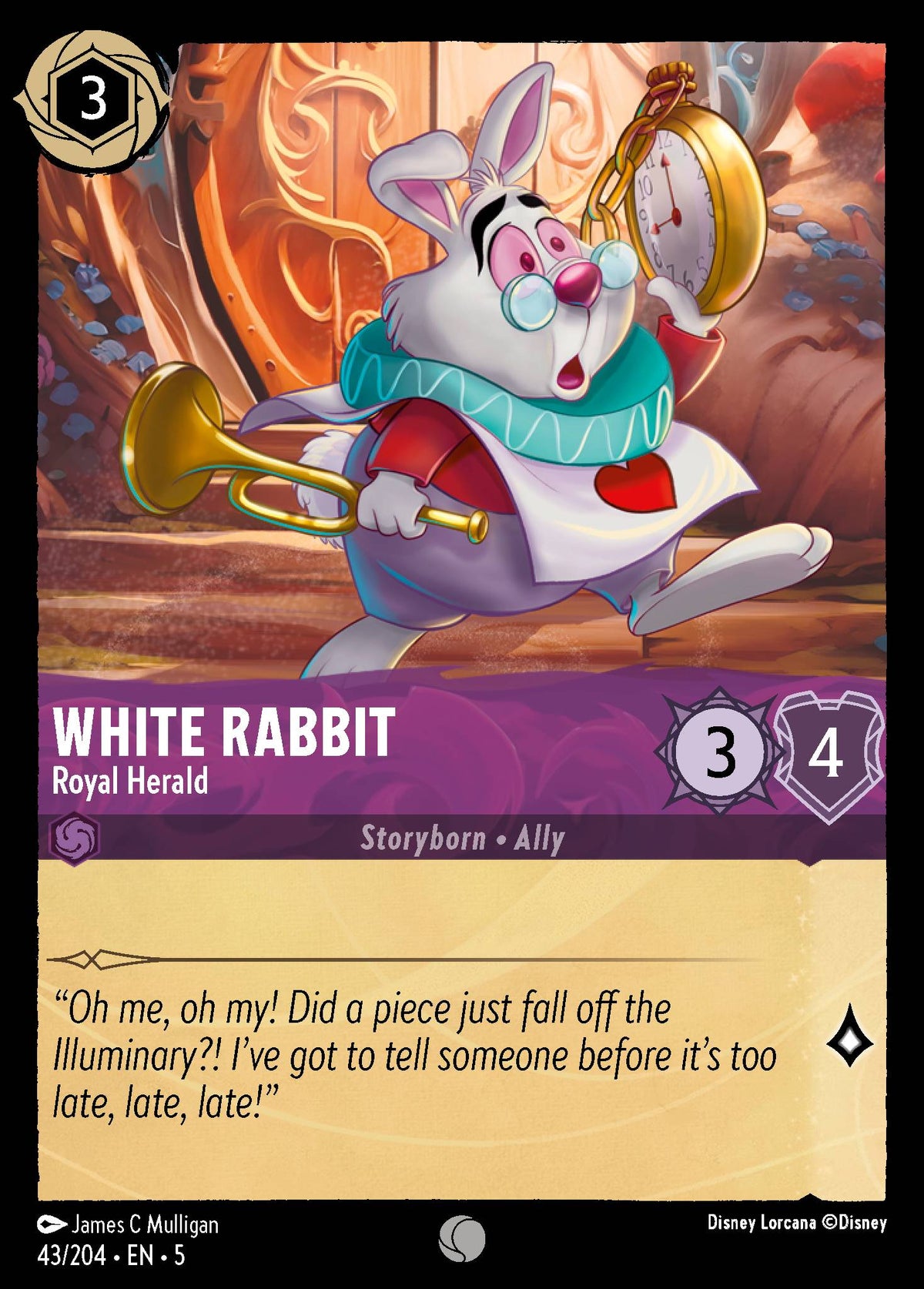 White Rabbit - Royal Herald | Shimmering Skies | 43/204 | Normal