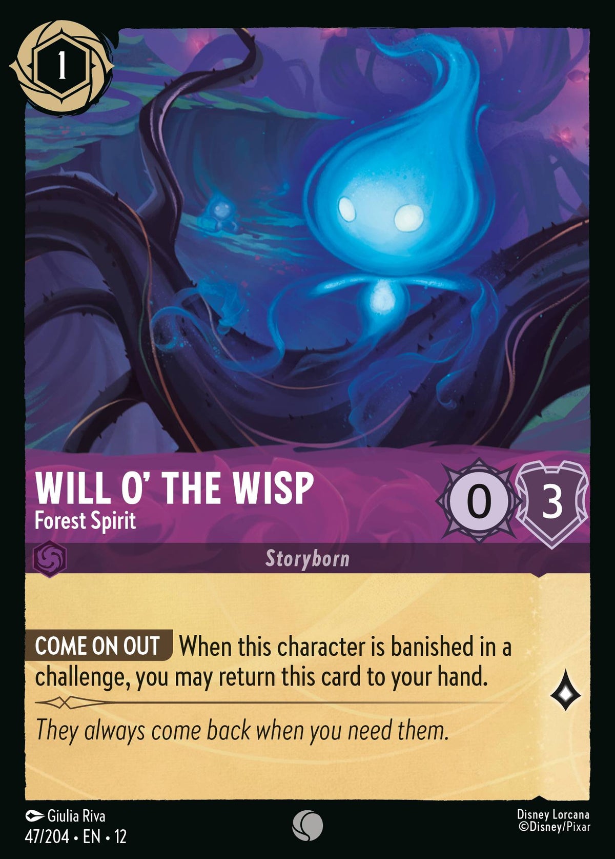Will o' the Wisp - Forest Spirit | Wilds Unknown | 47/204 | Normal