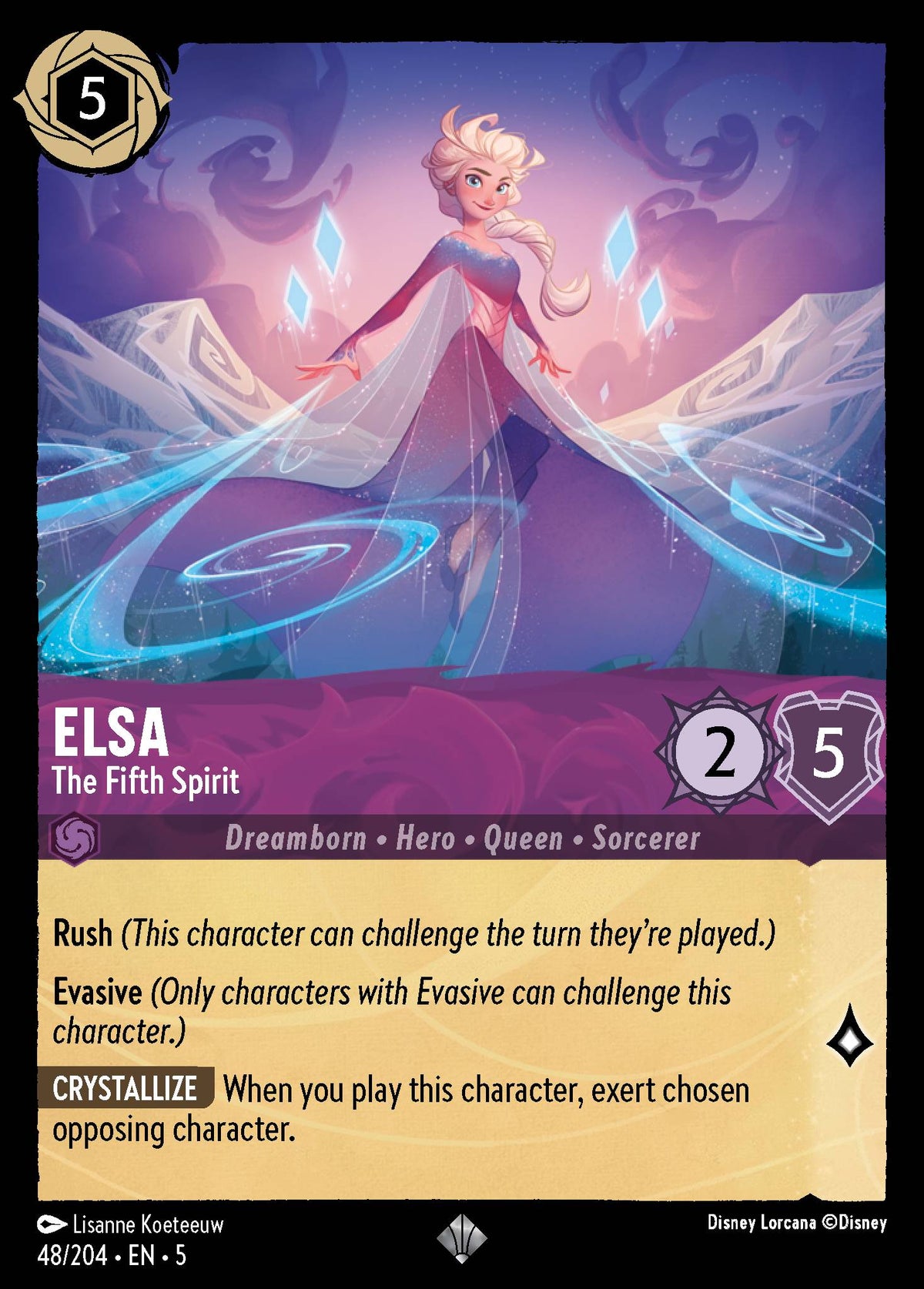Elsa - The Fifth Spirit | Shimmering Skies | 48/204 | Normal